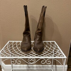 Brown Leather Cowboy Boots